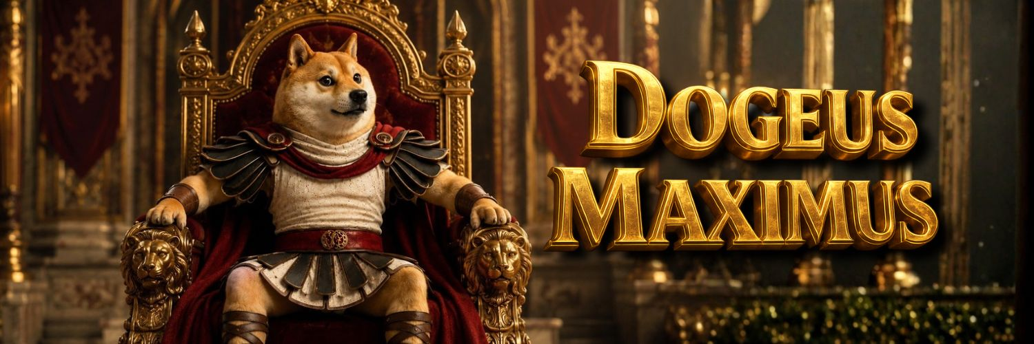 Dogeus Maximus, The Doge Father, seated on the imperial throne